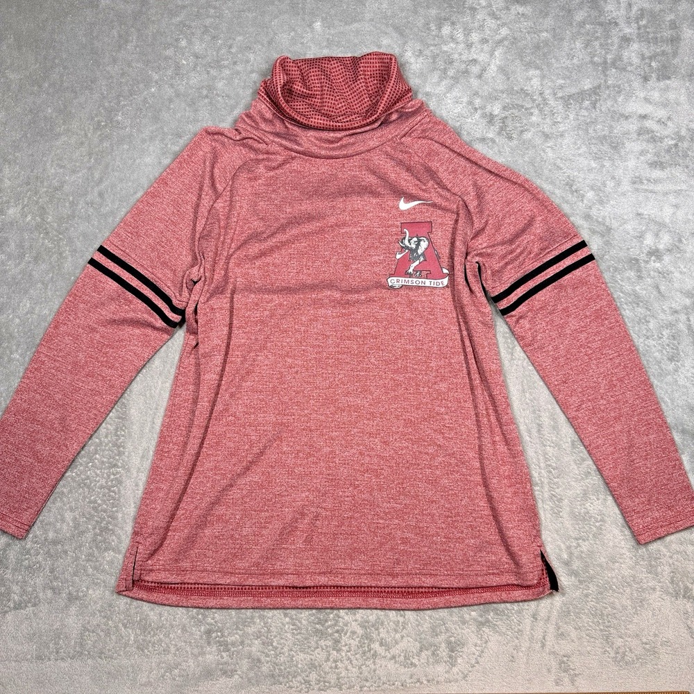 Nike Alabama Crimson Tide Turtleneck Shirt Red XL Womens‎ Long Sleeve